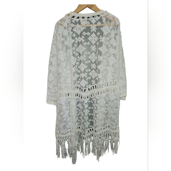 Chicos Vintage Embroidered Kimono Fairy Costal Cowgirl Grandma 70s Cottagecore - Picture 3 of 4